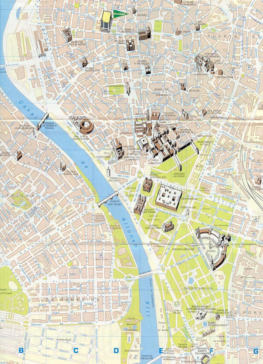 Mappa Siviglia Cartina Di Siviglia